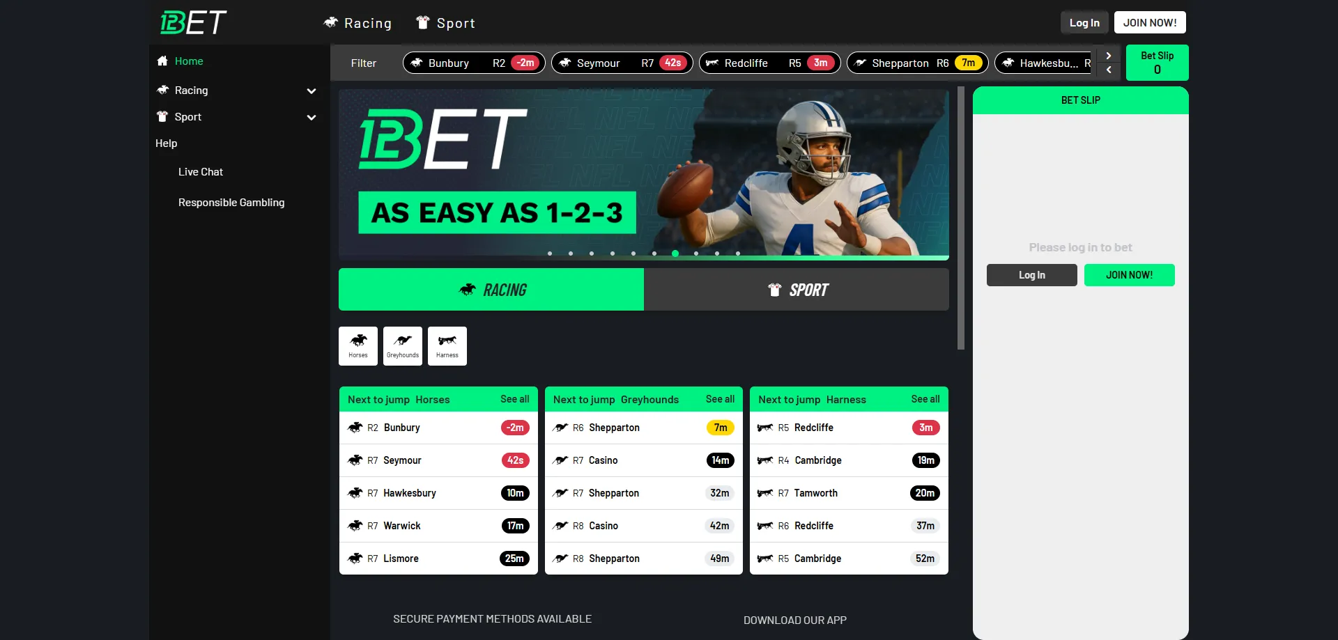 Aplicativo móvel da 123bet casino para apostas em corridas